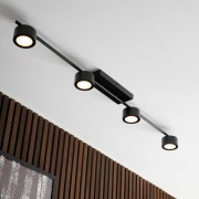 Nordlux - Clyde 4-Rail Plafondlamp Black