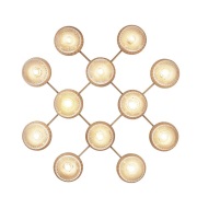 Nuura Aps - Liila 12 Wandlamp/Plafondlamp Nordic Gold/Optic Clear Nuur...