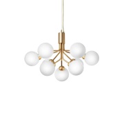 Nuura Aps - Apiales 9 Lichtkroon Brushed Brass/Opal White Nuura