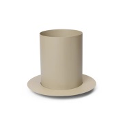 ferm LIVING - Auran bloempot, beige, hoogte 26,6 cm, ijzer