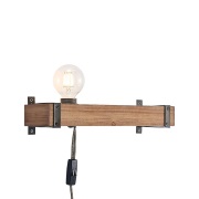 Lindby - Sverina Wandlamp Brown/Black