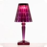 Kartell - Big Battery Taffellamp Plum