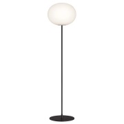 FLOS - Glo-Ball F3 Vloerlamp Matt Black/Opal