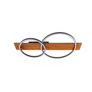 Lindby - Galad 2 LED Plafondlamp Hout