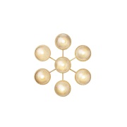 Nuura Aps - Liila Star wandlamp, 7-lamps, goud/helder, warmwit Nuura