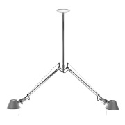 Artemide - Tolomeo Due Bracci Hanglamp Aluminium