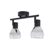 Lindby - Pendura 2 Plafondlamp Zwart/Rook Grijs