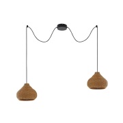 Lucande - Taniola 2 Buiten Hanglamp Hout