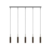 Audo Copenhagen - Tubulaire Rail hanglamp 5-lamps brons aluminium,