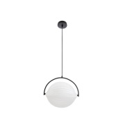 Lucande - Helva Hanglamp Zwart/Wit