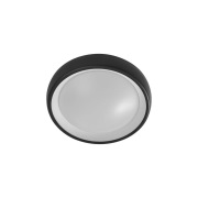 Lindby - Niniel Round LED Buiten Plafondlamp Black/White