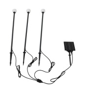 Lindby - Freydis zonnecellamp met grondpen 3 stuks. Zwart