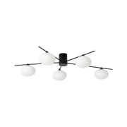 Lindby - Valisa 5 Plafondlamp Zwart