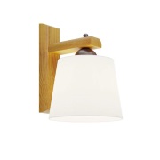 Euluna - Sweden Wandlamp Wit/Eiken rustiek