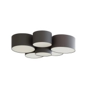 Lindby - Maureka 6 Plafondlamp Dark Grey