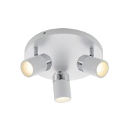 Lindby - Kardo 3 Plafondlamp White/Chrome