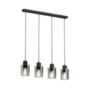 Lindby - Kourtney Hanglamp Black/Smoke