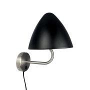 Dyberg Larsen - Oulu Wandlamp Black/Brushed Steel