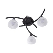 Lindby - Della 3 Plafondlamp Black/Opal