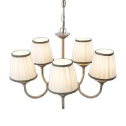 Lindby - Lumiel 5 Kroonluchter Cream/Antique Brass