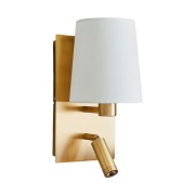 Lindby - Aiden Wandlamp Brass/White