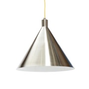 Hübsch - Yama Hanglamp Ø40 Nickel/Yellow