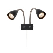 Markslöjd - Ciro 2 Wandlamp Black/Steel