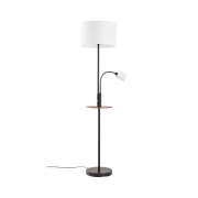 Lindby - Aovan Vloerlamp USB Black