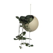AYTM - Globe plantenpot Ø17xH28 taupe/goud