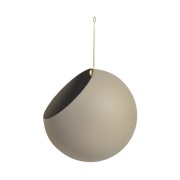 AYTM - Globe Pot Ø21xH32 Taupe/Gold