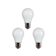 e3light - 3-pack Gloeilamp LED 4W (470lm) Opaal CRI95 Dimbaar E27