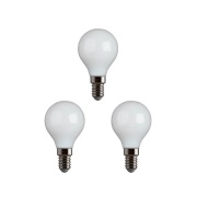 e3light - 3-pack lampen LED E14 4W opaal CRI95 dimbaar