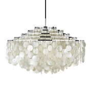 Verpan - Fun 11DM hanglamp, chroom, parelmoer