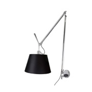 Artemide - Tolomeo Mega Wandlamp m/Dimmer Alu/Zwart