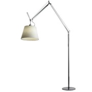 Artemide - Tolomeo Mega vloerlamp Ø36 perkament/zwart