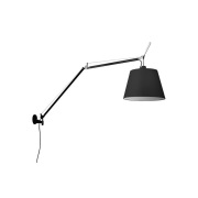 Artemide - Tolomeo Mega wandlamp m/schakelaar Ø320 zwart