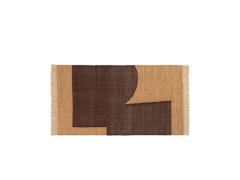 ferm LIVING - Forene Vloerkleed 80x140 Tan/Chocolate