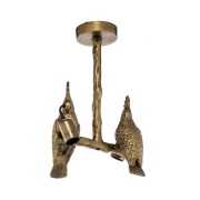 Lindby - Nirvathia Parrot Plafondlamp Geel Koper