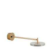 UMAGE - Asteria Long LED wandlamp, olijfgroen/messing, hardwire