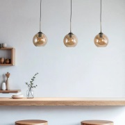 Lindby - Sofian Hanglamp Amber/Brass