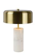 Lucide Mirasol - tafellamp - 36,5 cm - wit en goud