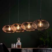 Vico Disk Wire - hanglamp - 170 x 35 x 150 cm - zwart nikkel