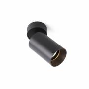 Faro Stan - opbouwspot 1L - Ø 6 x 15 cm - mat zwart