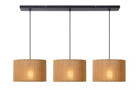 Lucide Magius - hanglamp - 113 x 32 x 150 cm - lichtbruin