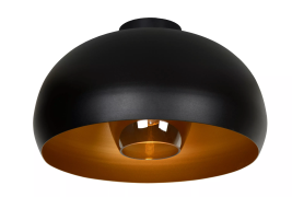 Lucide Sharan - plafondverlichting - Ø 38 x 22,5 cm - zwart