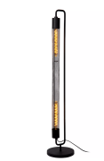 Lucide Calixt - vloerlamp - Ø 25 x 130 cm - zwart