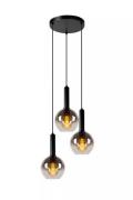 Lucide Marius - hanglamp - Ø 48,5 x 150 cm - gerookt zwart