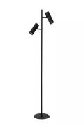Lucide Clubs - vloerlamp - Ø 22 x 140 cm - zwart