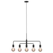 Nordlux Gloom - hanglamp - 74 x 4,3 x 238,5 cm - zwart