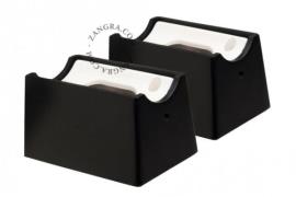 Zangra - wandbevestigingsmodule - S14s - 7 x 4,5 x 4 cm - zwart